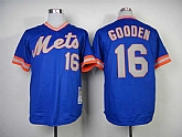 New York Mets #16 Dwight Gooden 1983 Mitchell And Ness Throwback Blue Pullover Stitched MLB Jersey Sanguo,baseball caps,new era cap wholesale,wholesale hats